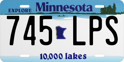 MN license plate 745LPS