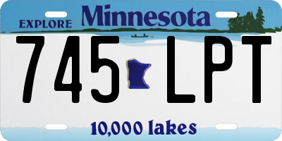 MN license plate 745LPT