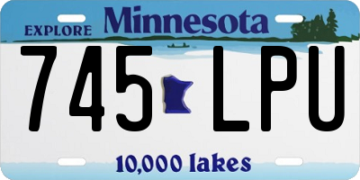 MN license plate 745LPU