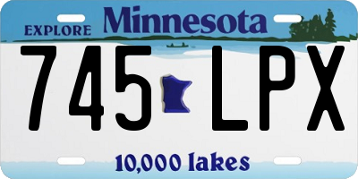 MN license plate 745LPX