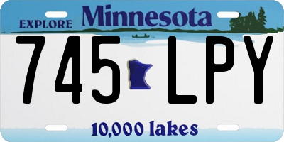 MN license plate 745LPY