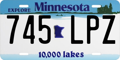 MN license plate 745LPZ