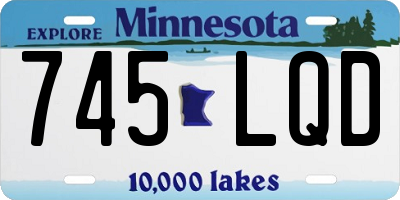 MN license plate 745LQD