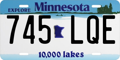 MN license plate 745LQE