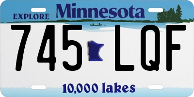 MN license plate 745LQF