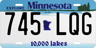MN license plate 745LQG