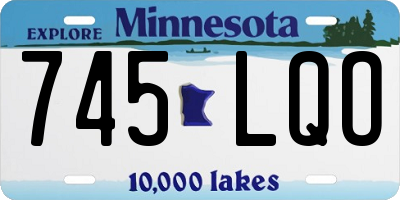 MN license plate 745LQO