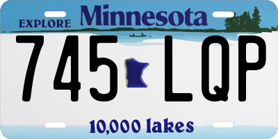 MN license plate 745LQP