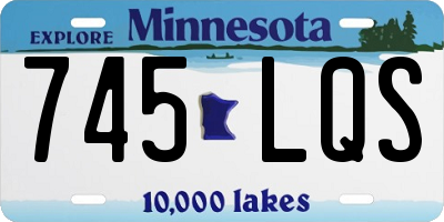 MN license plate 745LQS