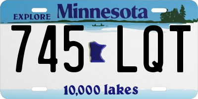 MN license plate 745LQT