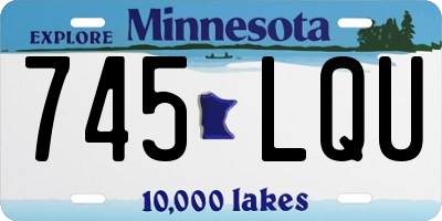 MN license plate 745LQU