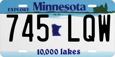 MN license plate 745LQW