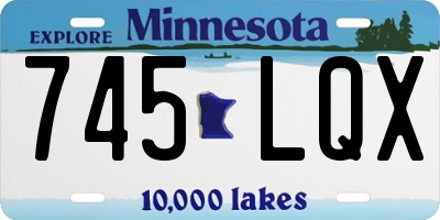 MN license plate 745LQX