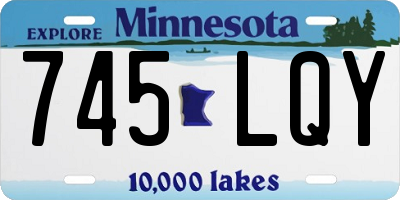 MN license plate 745LQY