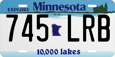 MN license plate 745LRB