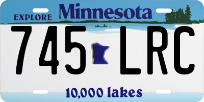 MN license plate 745LRC