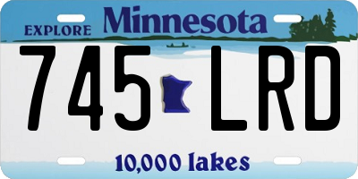 MN license plate 745LRD