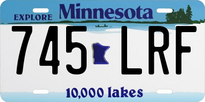 MN license plate 745LRF