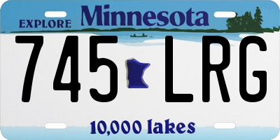 MN license plate 745LRG
