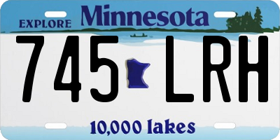 MN license plate 745LRH