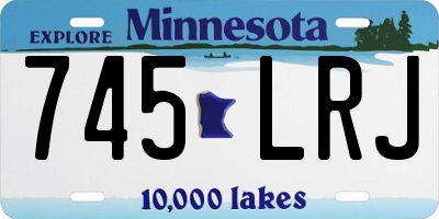 MN license plate 745LRJ