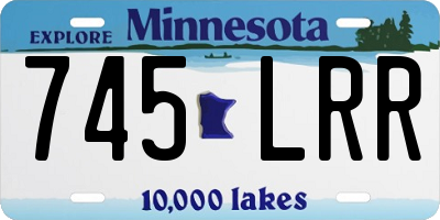 MN license plate 745LRR