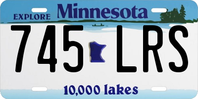MN license plate 745LRS