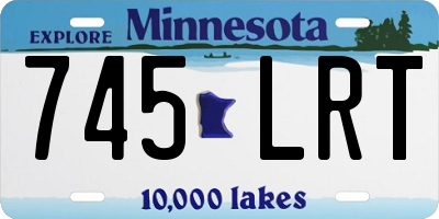 MN license plate 745LRT
