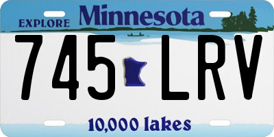 MN license plate 745LRV