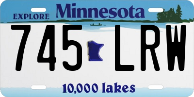 MN license plate 745LRW