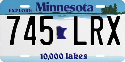 MN license plate 745LRX