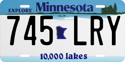 MN license plate 745LRY