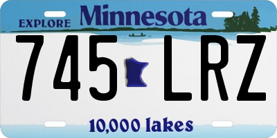 MN license plate 745LRZ