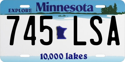 MN license plate 745LSA