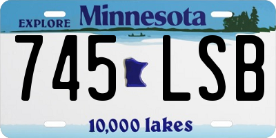 MN license plate 745LSB