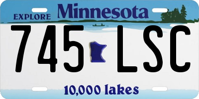 MN license plate 745LSC