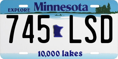 MN license plate 745LSD