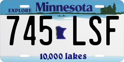 MN license plate 745LSF