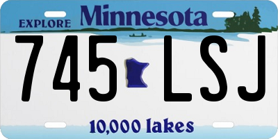 MN license plate 745LSJ