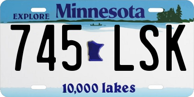 MN license plate 745LSK