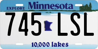 MN license plate 745LSL
