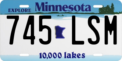 MN license plate 745LSM