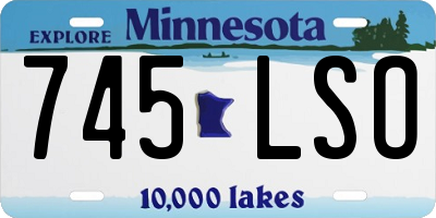 MN license plate 745LSO