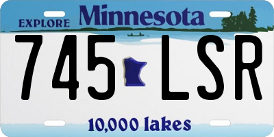MN license plate 745LSR