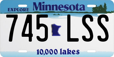 MN license plate 745LSS