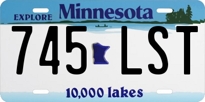 MN license plate 745LST