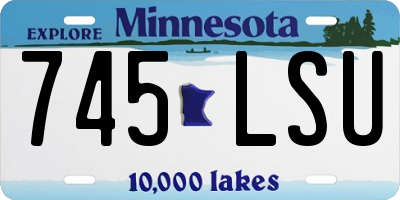 MN license plate 745LSU