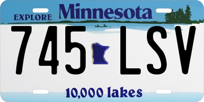 MN license plate 745LSV
