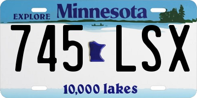 MN license plate 745LSX