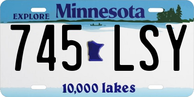 MN license plate 745LSY